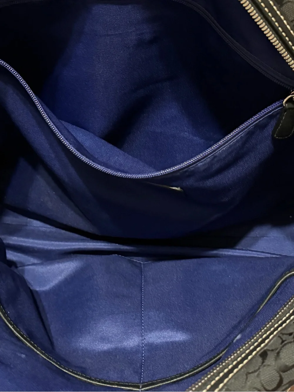 Coach Hudson Black Signature Jacquard Messenger Bag